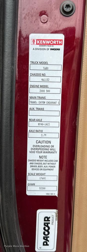 image for item NT9244 2021 Kenworth T680 semi truck