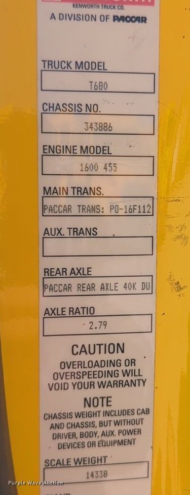 image for item NZ9274 2020 Kenworth T680 semi truck