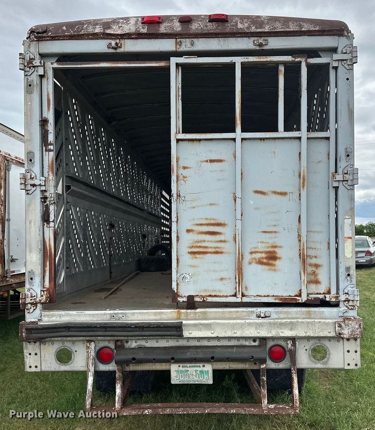 image for item OI9107 1958 Wilson livestock trailer