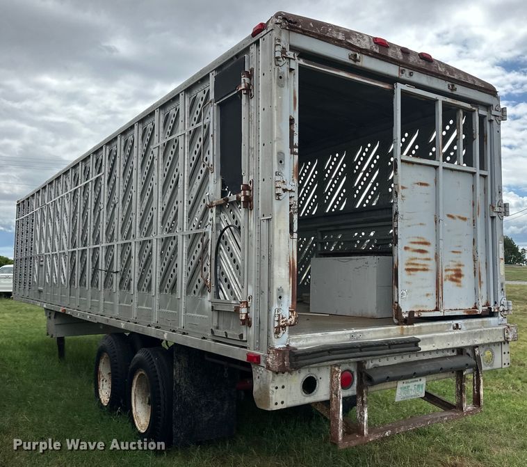 image for item OI9107 1958 Wilson livestock trailer