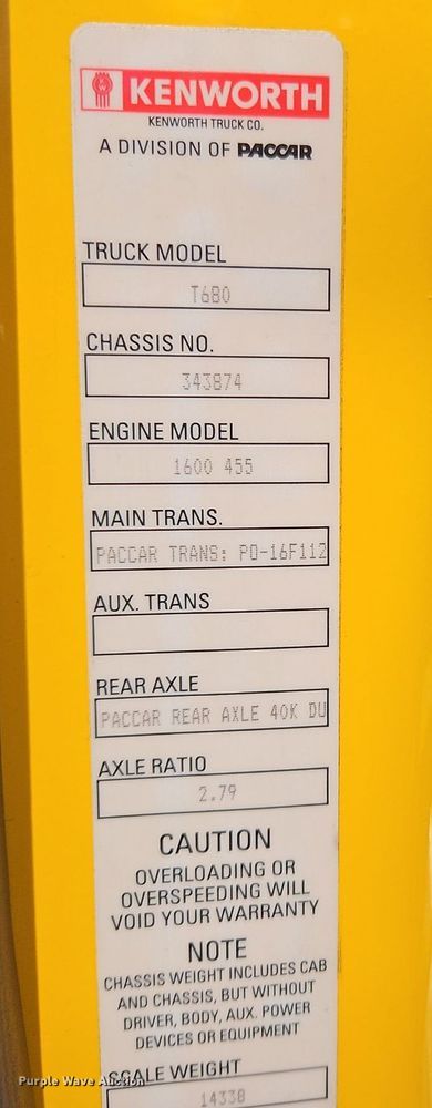 image for item OK9908 2020 Kenworth  T680  semi truck