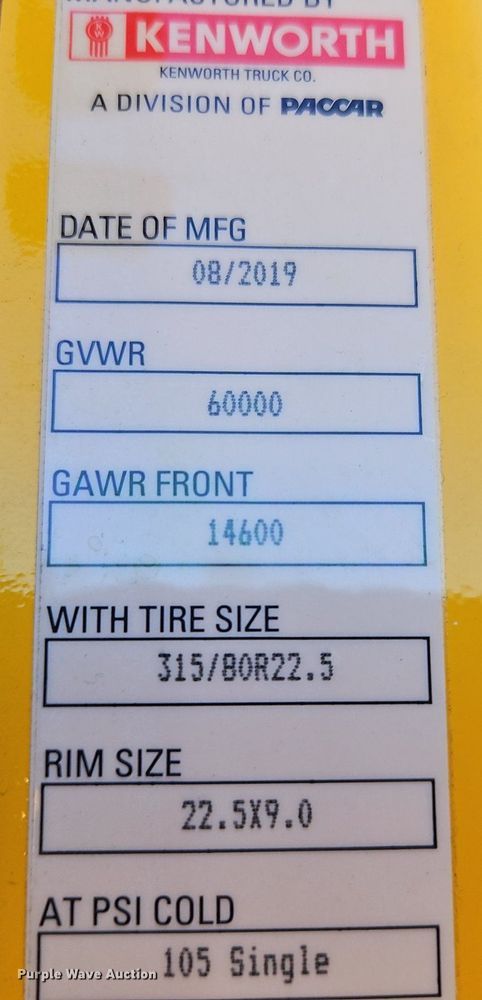 image for item OK9919 2020 Kenworth T680 semi truck