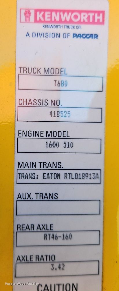 image for item OK9919 2020 Kenworth T680 semi truck