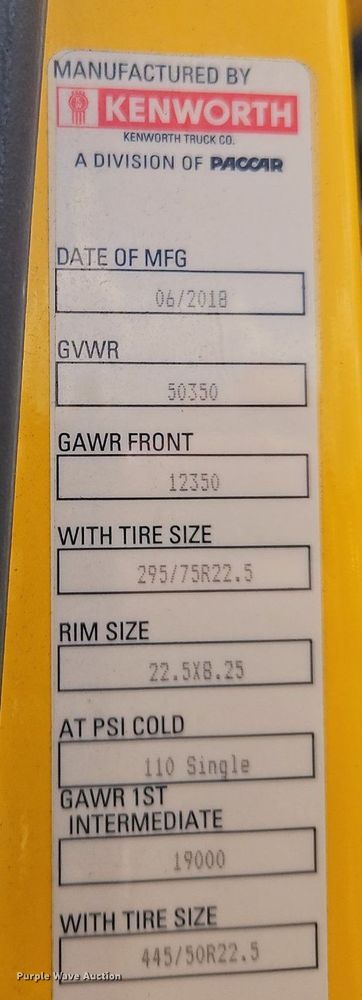 image for item OK9923 2019 Kenworth T680 semi truck