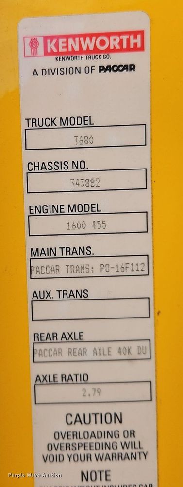 image for item OK9924 2020 Kenworth  T680 semi truck