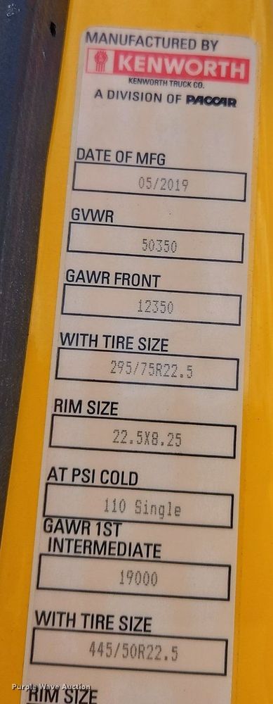 image for item OK9925 2020 Kenworth  T680 semi truck