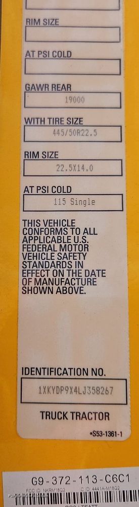 image for item OK9925 2020 Kenworth  T680 semi truck