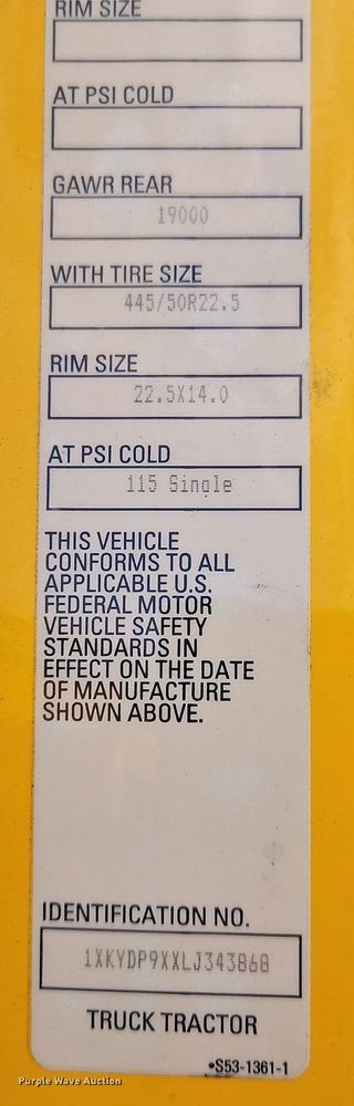 image for item OK9927 2020 Kenworth T680 semi truck