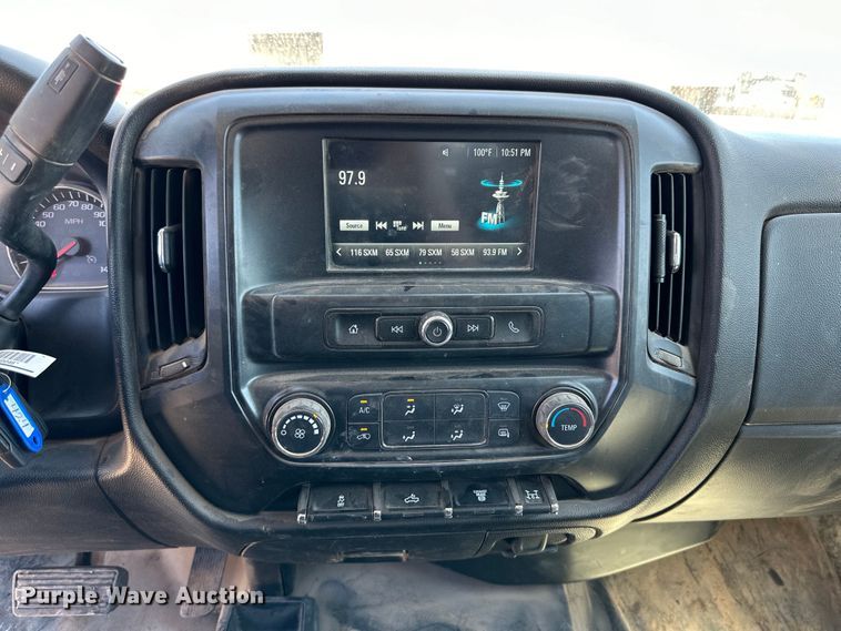 image for item DK6626 2017 Chevrolet Silverado 3500 HD Crew Cab flatbed pickup truck