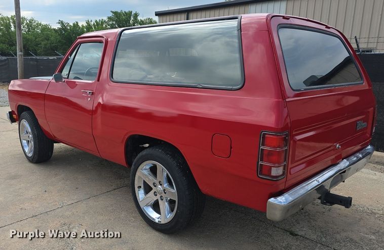 image for item DM1695 1985 Dodge Ram Charger SUV
