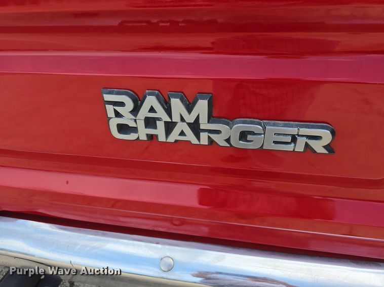 image for item DM1695 1985 Dodge Ram Charger SUV
