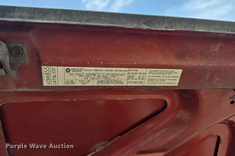 image for item DM1695 1985 Dodge Ram Charger SUV