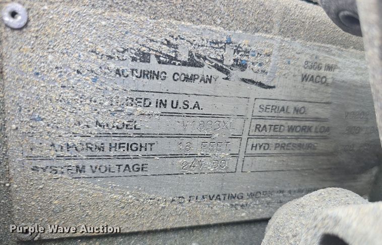 image for item DM1716 Condor V1833XL scissor lift