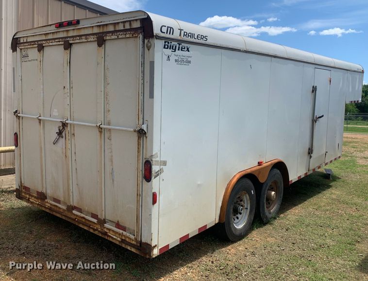 image for item DM7856 2012 CM 20' Cargo gooseneck enclosed cargo trailer