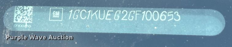 image for item DO6485 2016 Chevrolet Silverado 2500HD Crew Cab pickup truck