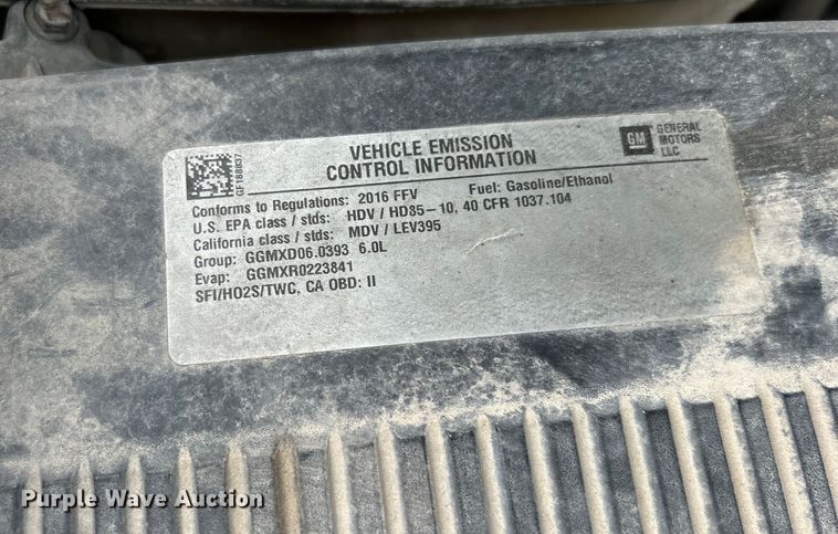 image for item DO6488 2016 Chevrolet Silverado 2500HD Crew Cab pickup truck