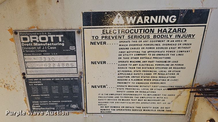 image for item DP0916 1980 Drott 3330 crane