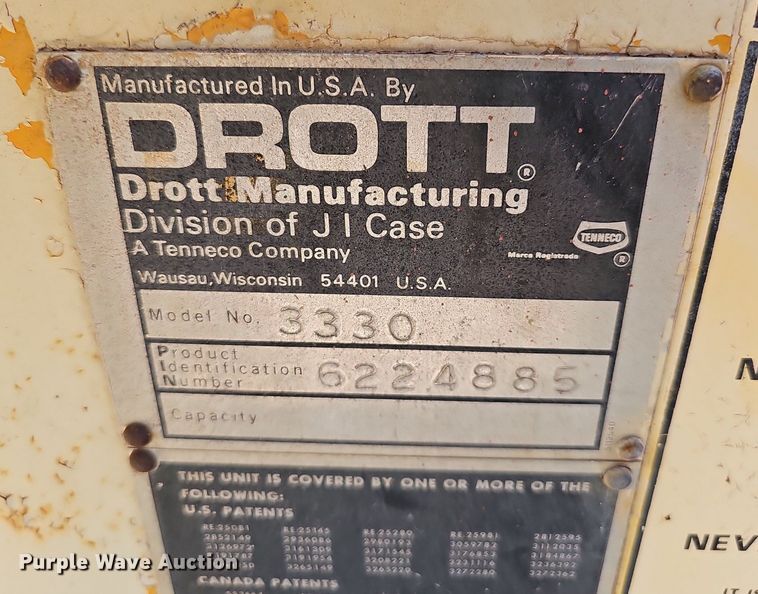 image for item DP0916 1980 Drott 3330 crane