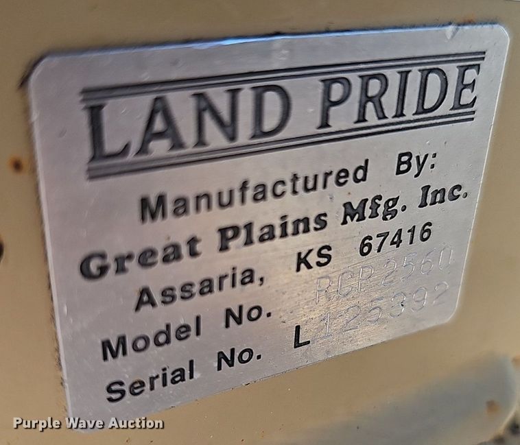 image for item DP0922 Land Pride RCP2560 side boom rotary mower