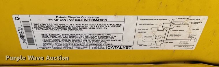 image for item DQ6114 2003 Jeep Wrangler Sport SUV