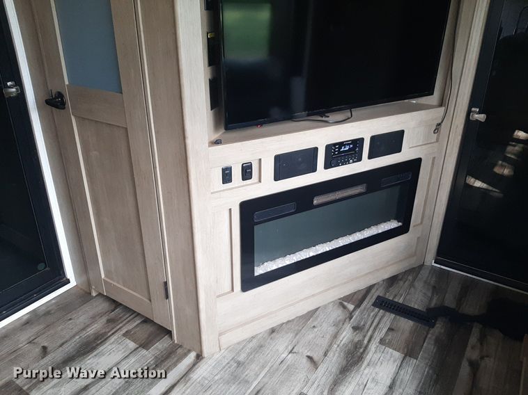 image for item DQ7055 2022 Keystone Raptor toy hauler camper