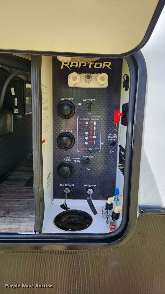 image for item DQ7055 2022 Keystone Raptor toy hauler camper