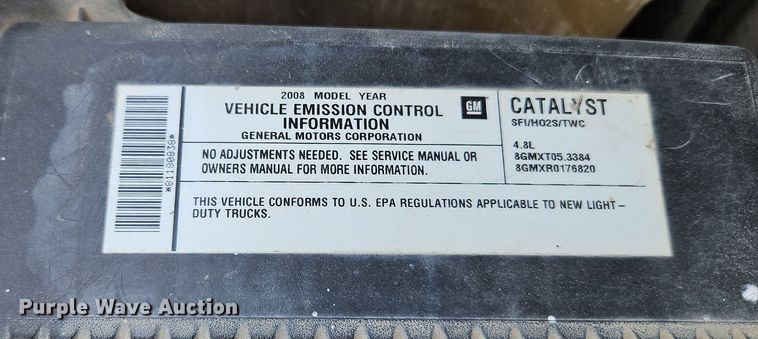 image for item DR8602 2008 Chevrolet  Silverado 1500 Ext. Cab pickup truck