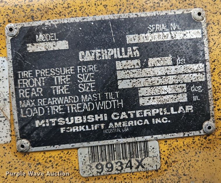 image for item DR8614 Caterpillar F35 forklift