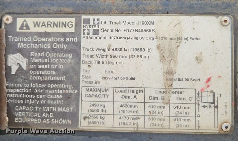 image for item DR8614 Caterpillar F35 forklift