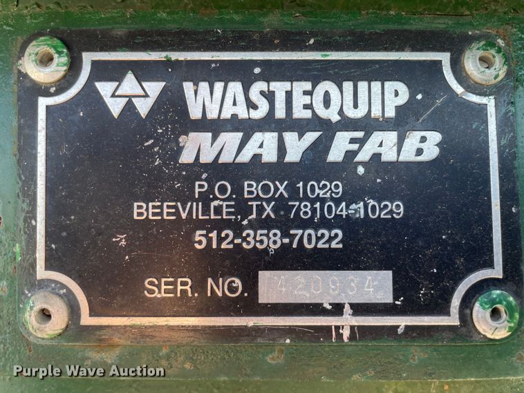 image for item DS5548 Wastequip May Fab roll-off container 