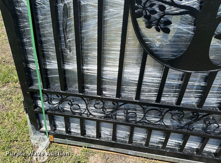 image for item DX0510 (3) sets of wrought iron gates