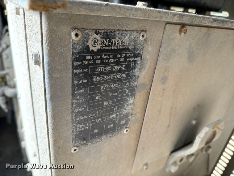 image for item DX0552 Gen-Tech GTI-85-DSP-E generator