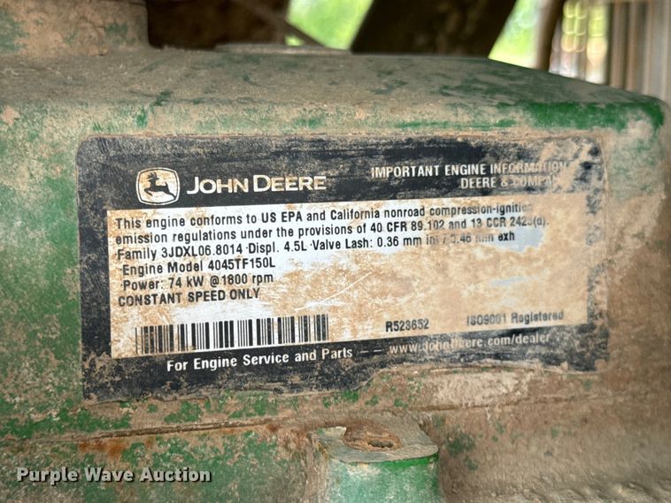 image for item DX0553 John Deere CK Power generator