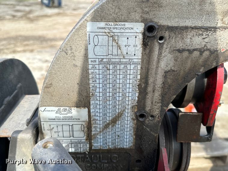 image for item DX0563 Victaulic AGS (3) pipe roll groovers