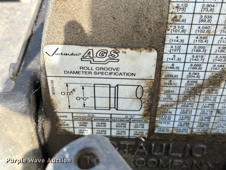 image for item DX0563 Victaulic AGS (3) pipe roll groovers