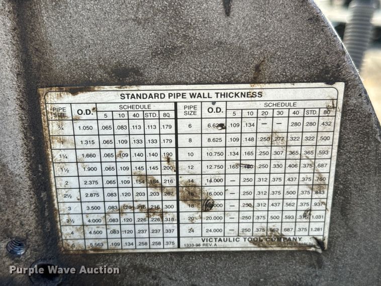 image for item DX0563 Victaulic AGS (3) pipe roll groovers