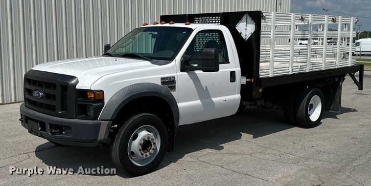 image for item DX0575 2008 Ford F450 Super Duty XL flatbed truck