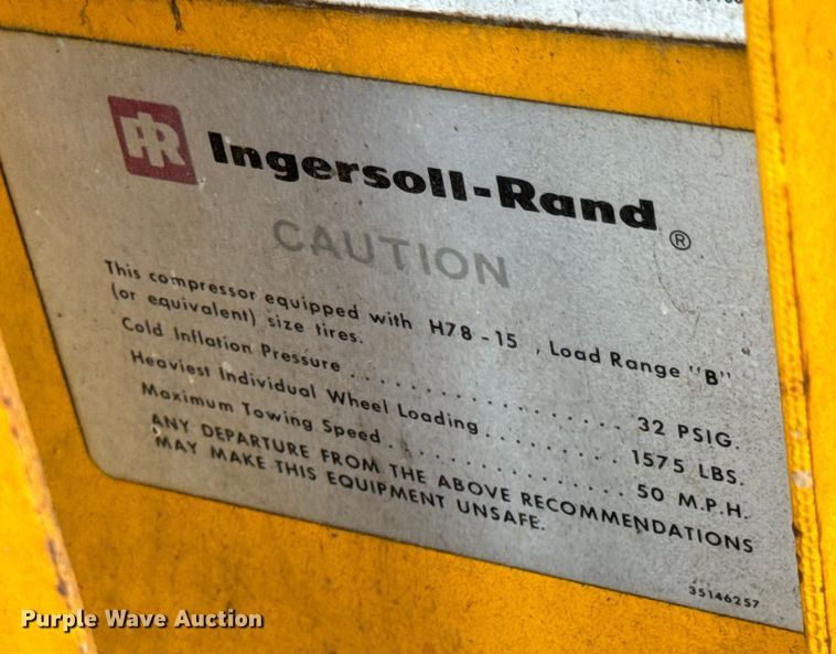 image for item DX0580 Ingersoll Rand Gyro-Flo 160 air compressor