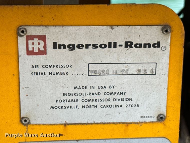 image for item DX0580 Ingersoll Rand Gyro-Flo 160 air compressor