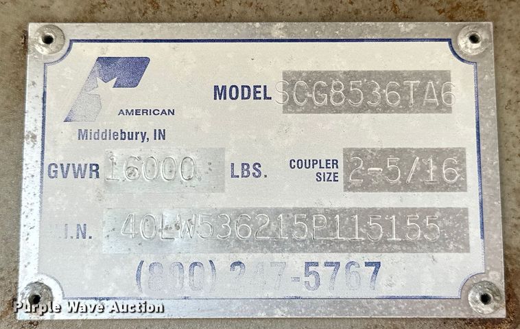 image for item EG1552 2005 Pace American  Shadow GT  enclosed cargo trailer