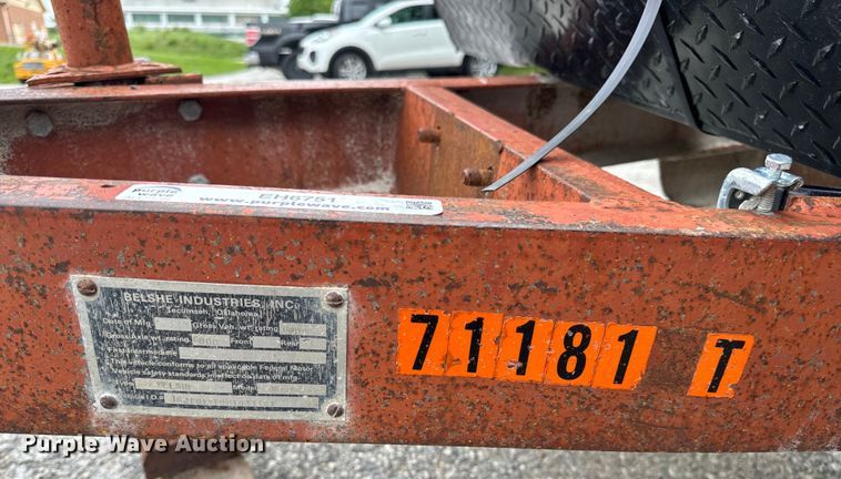 image for item EH6751 1998 Belshe WB-1 equipment trailer