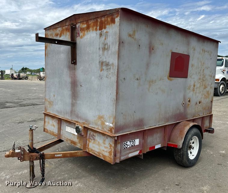 image for item EH6843 1991 MIDW Shop built enclosed cargo trailer