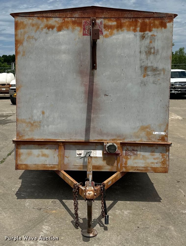 image for item EH6843 1991 MIDW Shop built enclosed cargo trailer