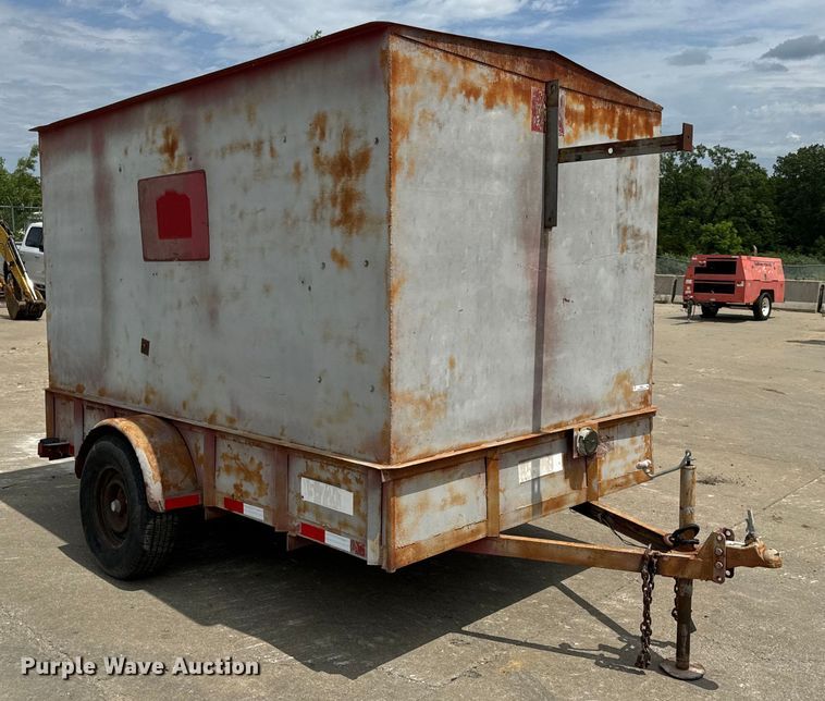 image for item EH6843 1991 MIDW Shop built enclosed cargo trailer