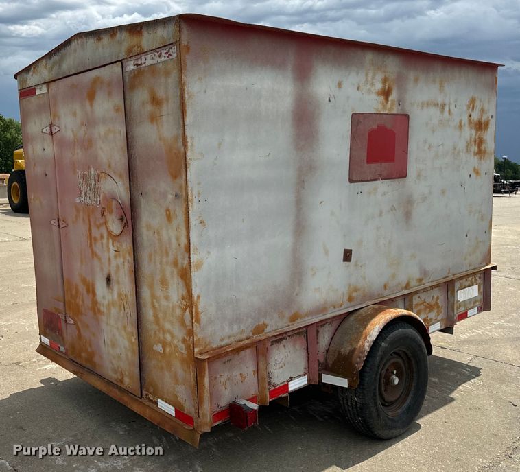 image for item EH6843 1991 MIDW Shop built enclosed cargo trailer