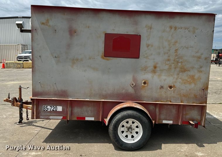 image for item EH6843 1991 MIDW Shop built enclosed cargo trailer