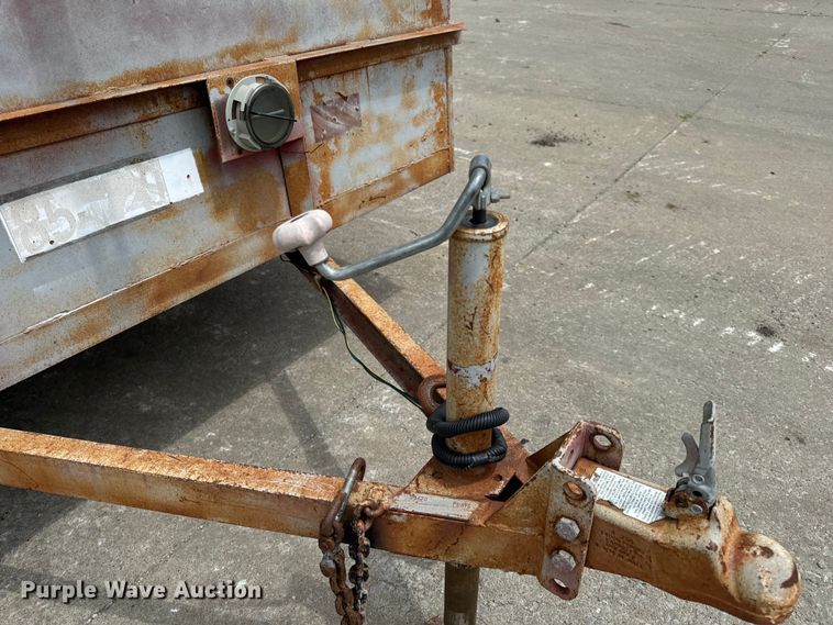 image for item EH6843 1991 MIDW Shop built enclosed cargo trailer