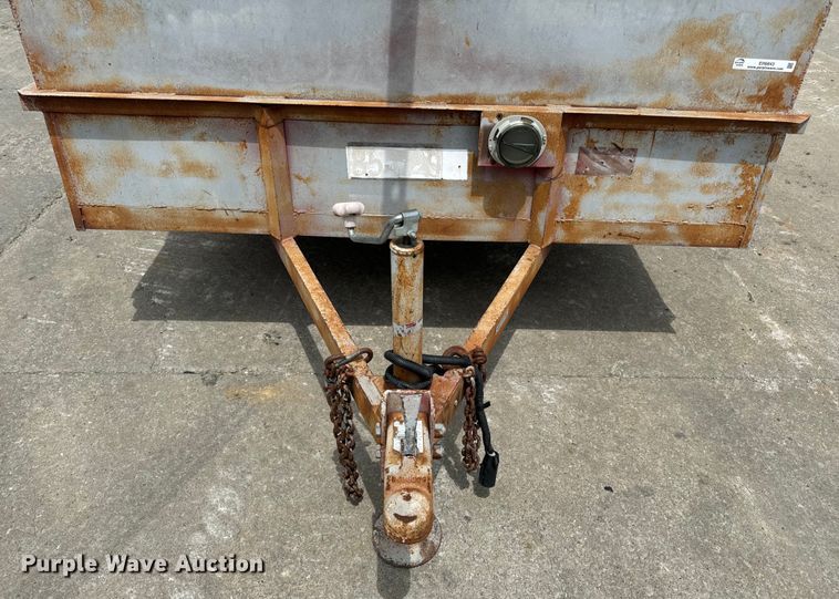 image for item EH6843 1991 MIDW Shop built enclosed cargo trailer