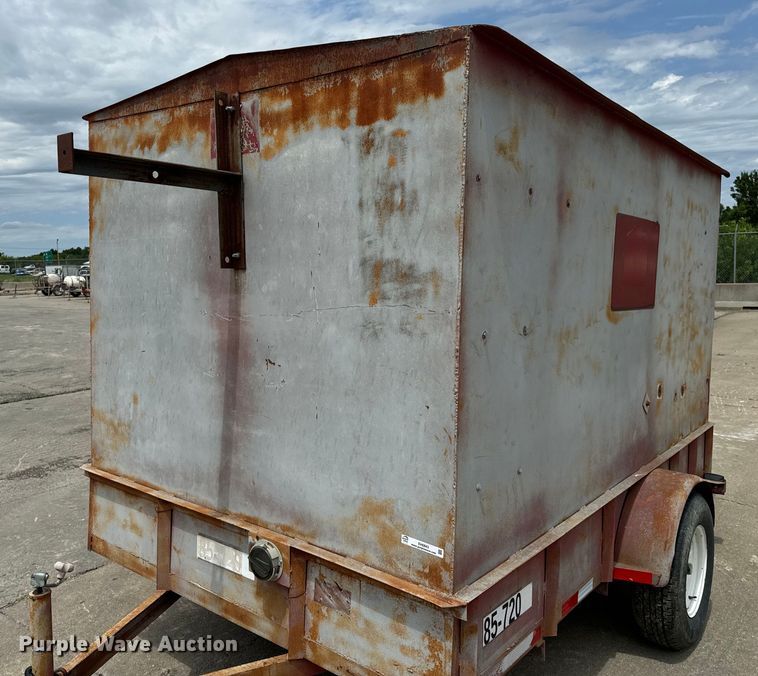 image for item EH6843 1991 MIDW Shop built enclosed cargo trailer