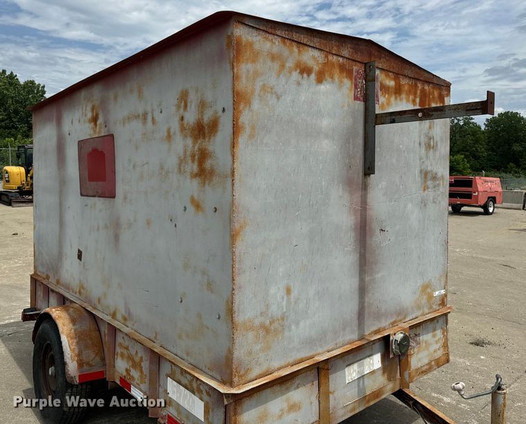 image for item EH6843 1991 MIDW Shop built enclosed cargo trailer